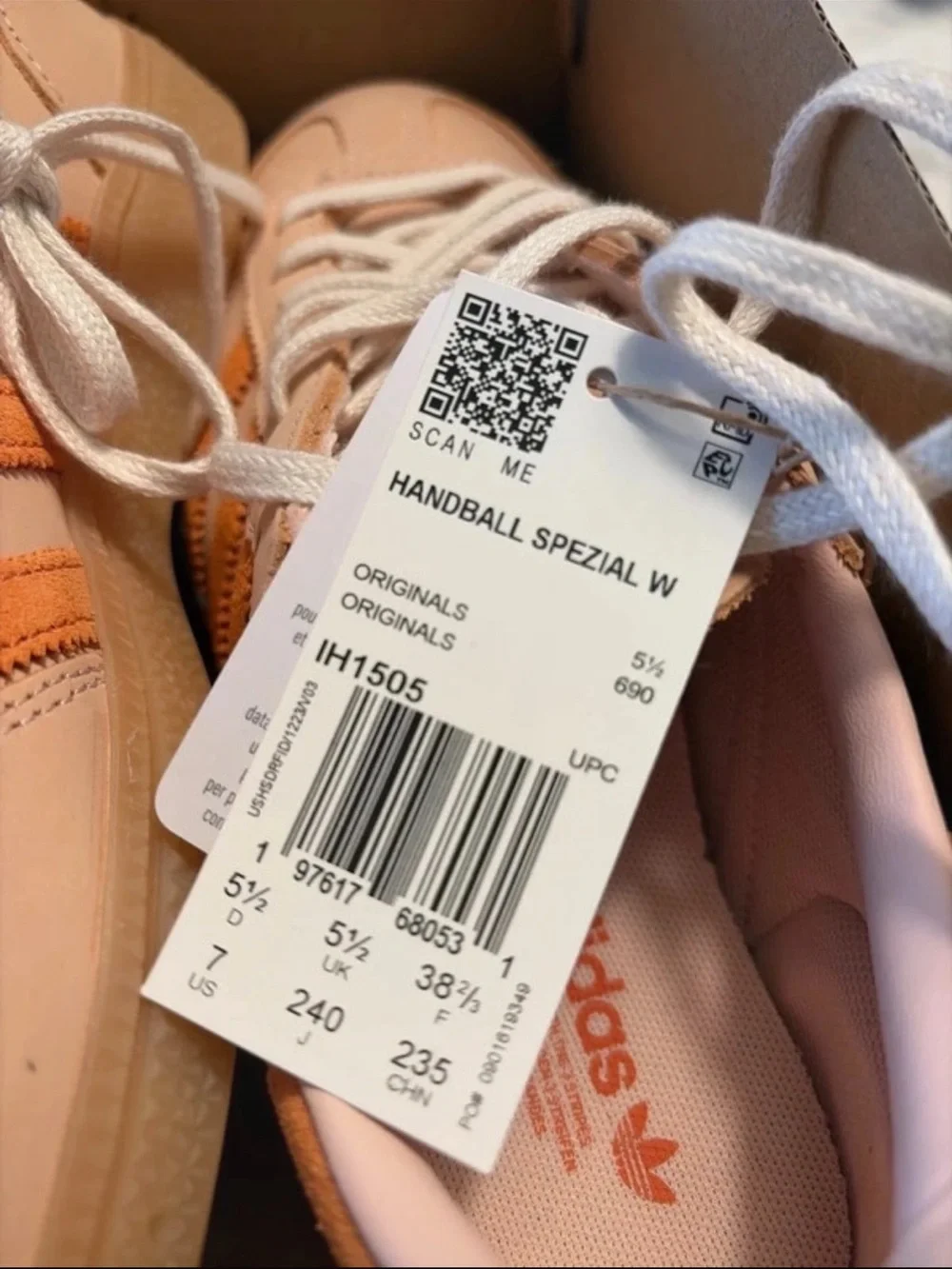 adidas Handball Spezial Sneakers in Pink and Orange